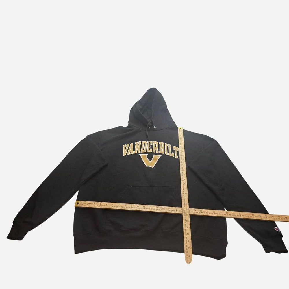 Champion Vanderbilt University black hoodie with gold 'VANDERBILT'- XL - Picture 2 of 4